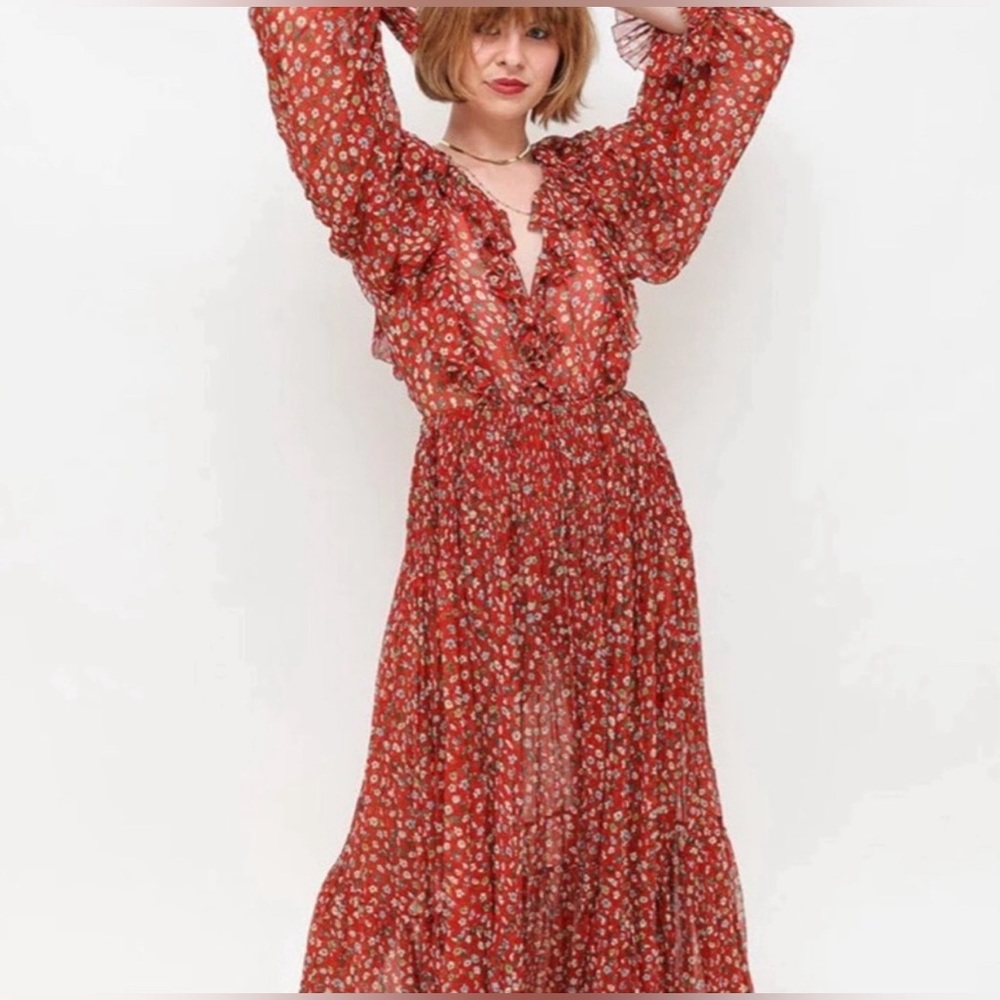 Doen Red Murial Dress - M - NEVER WORN